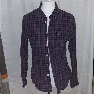Vintage Purple American Eagle Button Up